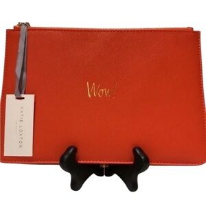 Katie Loxton - ‘Wow’ Cosmetic Orange bag/clutch. NWT
